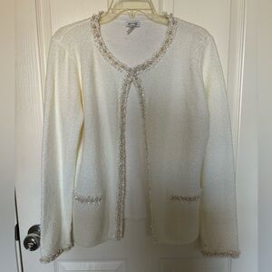 White Embellished Cardigan